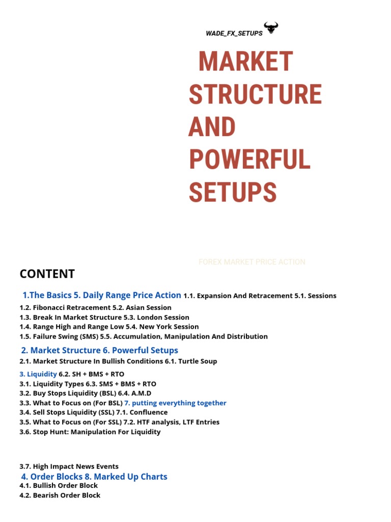 Market Structure and Forex Setups Guide | PDF | Market Trend | Market ...