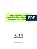 ICHN Fongs, Liquens I Briofits Per Conservar A Catalunya (2010)