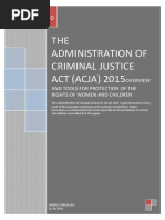 The Administration of Criminal Justice Act Acja 2015