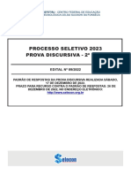 CEFET-RJ - 2023 - 2 Fase - Gabarito - Compressed