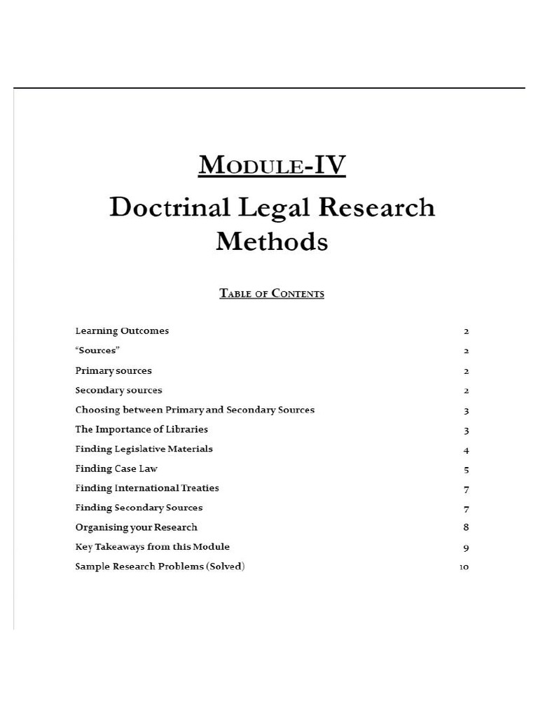Doctrinal Research Topics In Criminal Law Pdf