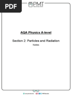 Detailed Notes - Section 02 Particles and Radiation - AQA Physics A-Level