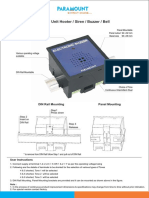 Alarm Unit Hooter / Siren / Buzzer / Bell: Panel Mounting DIN Rail Mounting