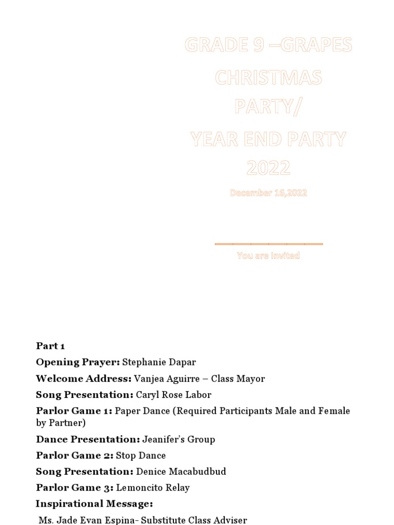 Grapes 9 program pdf