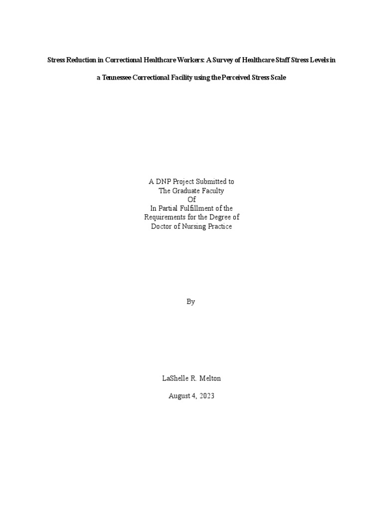 Melton DNP Manuscript Approved | PDF | Health Professional | Nursing