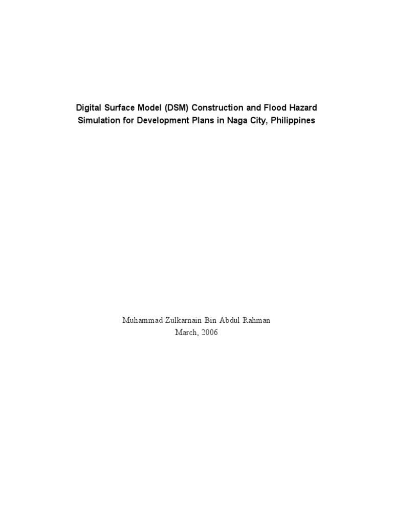 Flood Hazard Simulation in Naga City | PDF | Flood | Earth Sciences