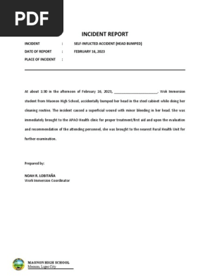 Incident Report