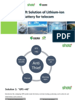 Anti-Theft Solution of Lithium-Ion Battery For Telecom