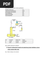 Dynamic Mathematical Model For The Ideal Binary Batch Distillation Column Under Constant Reflux Ratio