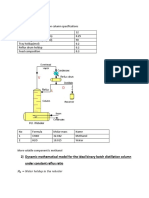 Dynamic Mathematical Model For The Ideal Binary Batch Distillation Column Under Constant Reflux Ratio