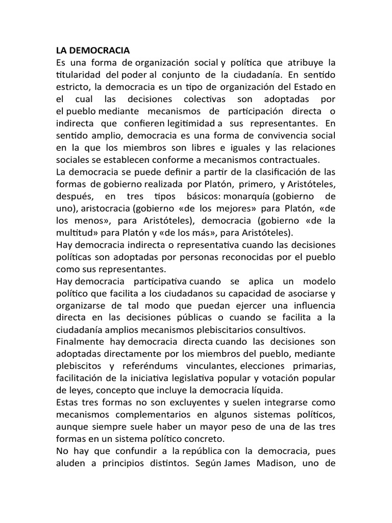 Evolución de la Democracia | PDF | Democracia | Ideologías políticas