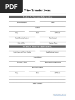 Main Wire Transfer Form