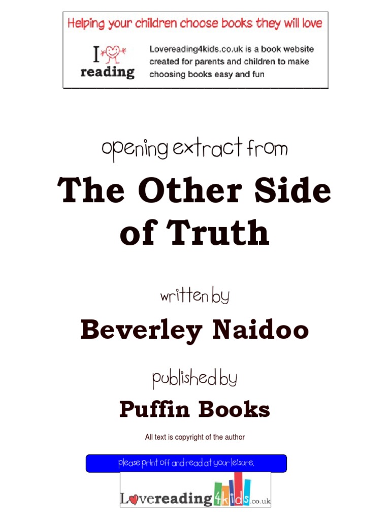 The Other Side of Truth Extract | PDF