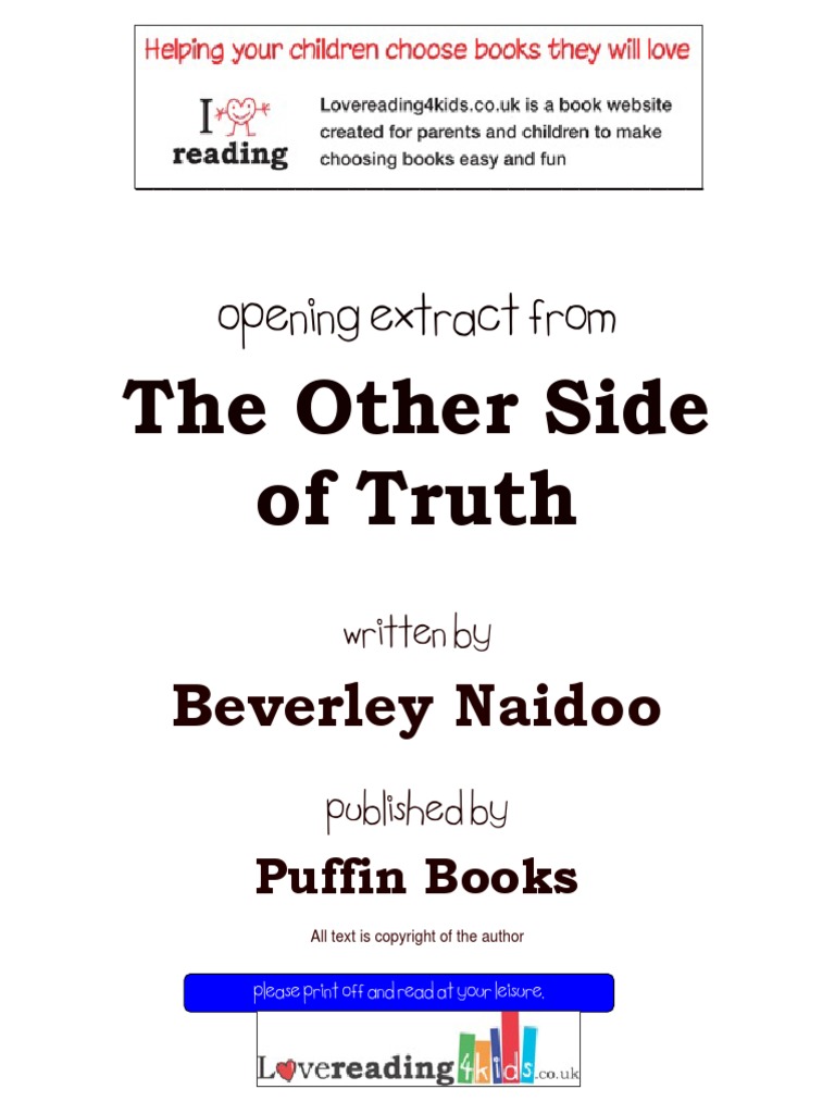 the other side of truth essay