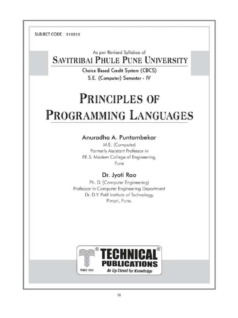 Principles of Programming Languages | PDF