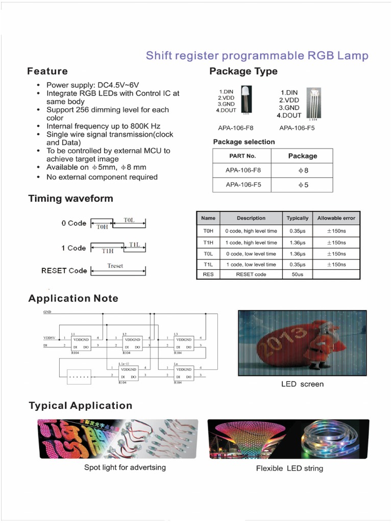 Shift-Register RGB LED | PDF