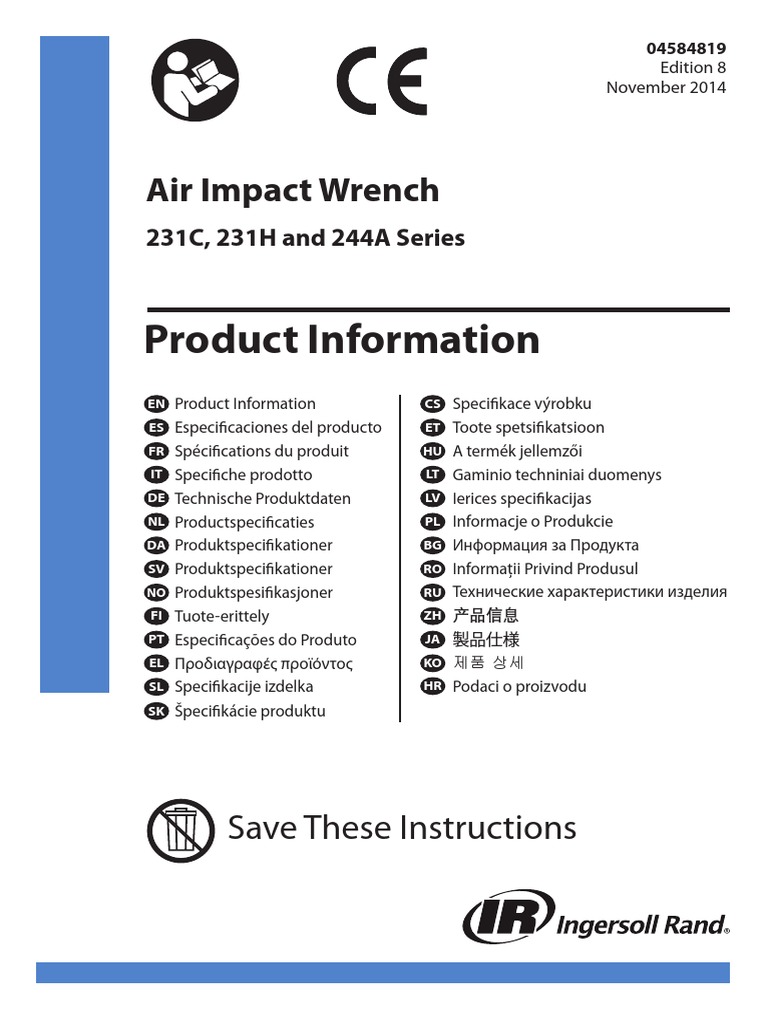 Air Impact Wrench Manual PDF Valve Fuse (Electrical)