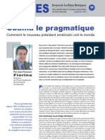 Obama le pragmatique - Note d'analyse géopolitique n° 36