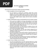 Case Study On Philippine Coral Reefs