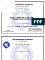 Certificates