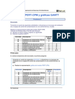 Ejercicio Diagramas PERT CPM GANTT