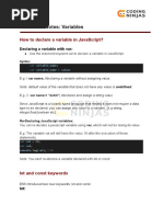 Variables JS