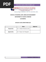 20CA2013 - Data Structures Lab Manual