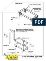 Installation Instructions For 81414 3-Shelf Shop Cart: 200 Lb. Capacity