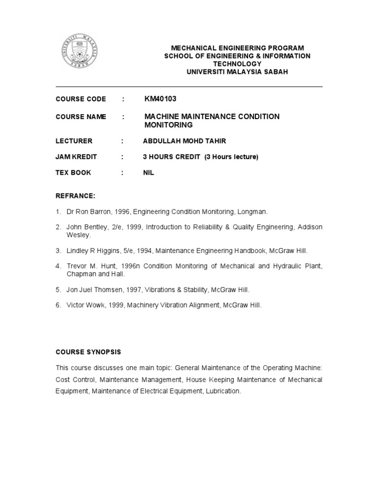 Seit Engineering Obe Syllabus Km40103 | PDF | Machines | Mechanical ...