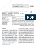 Psychosocial Safety Behavior - A Scoping Review of Behavior-Based Approaches To Workplace Psychosocial Safety