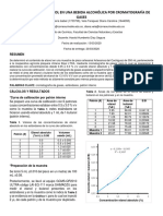 Determinación de Etanol en Una Bebida Alcohólica Por Cromatografía de Gases