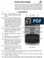 Manual Behringer DD600 P0533 M PT