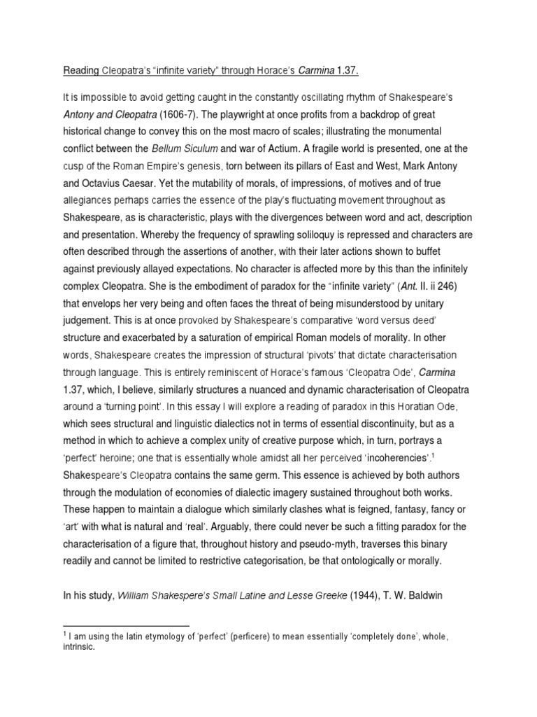 Horace and shakespeare essay pdf horace