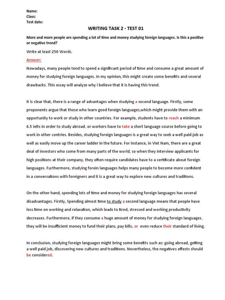 IELTS Writing Task Insights | PDF | Foreign Language | Money