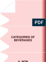 Classification and Categories of Beverages