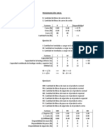 Ejercicios de Formulación de Programación Lineal