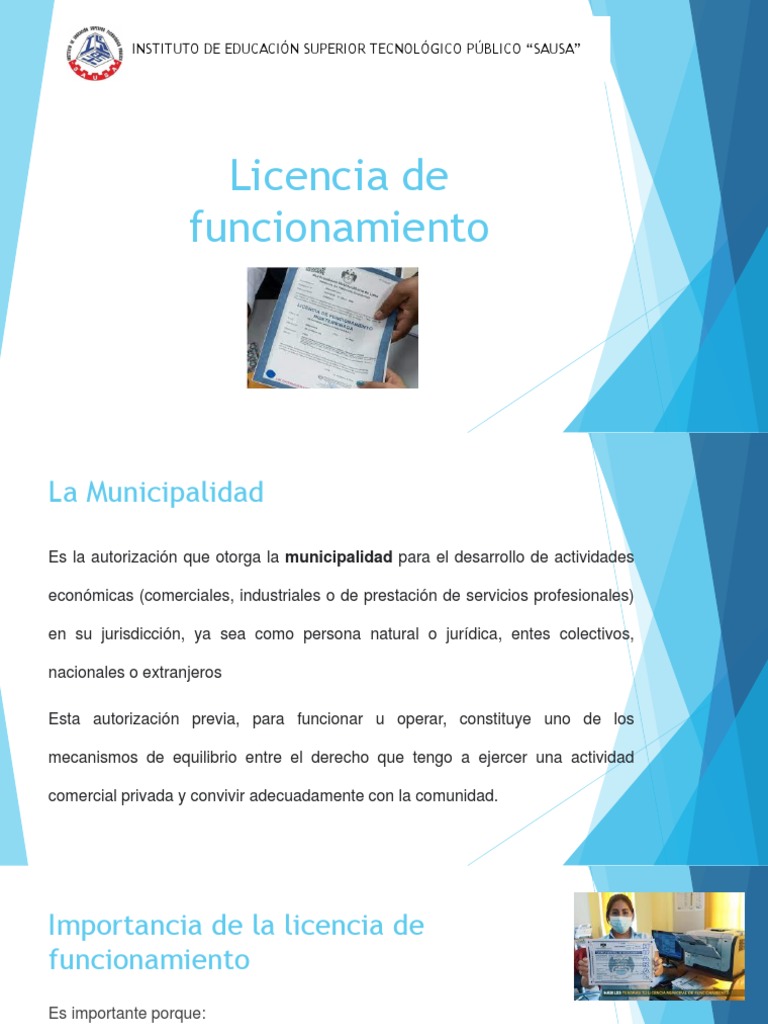 Licencia de Funcionamiento | PDF | Estado (política) | Perú