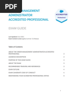 Order Management Administrator Accredited Professional - Exam Guide