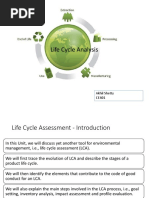 Life Cycle Analysis