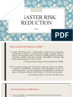 Disaster Risk Reduction