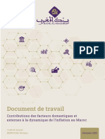 Contributions Des Facteurs Domestiques Et Externes À La Dynamique de Linflation Au Maroc