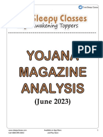 June 2023 Yojana Magazine Analysis