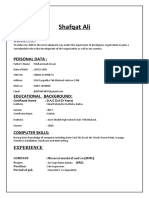 Shafqat CV
