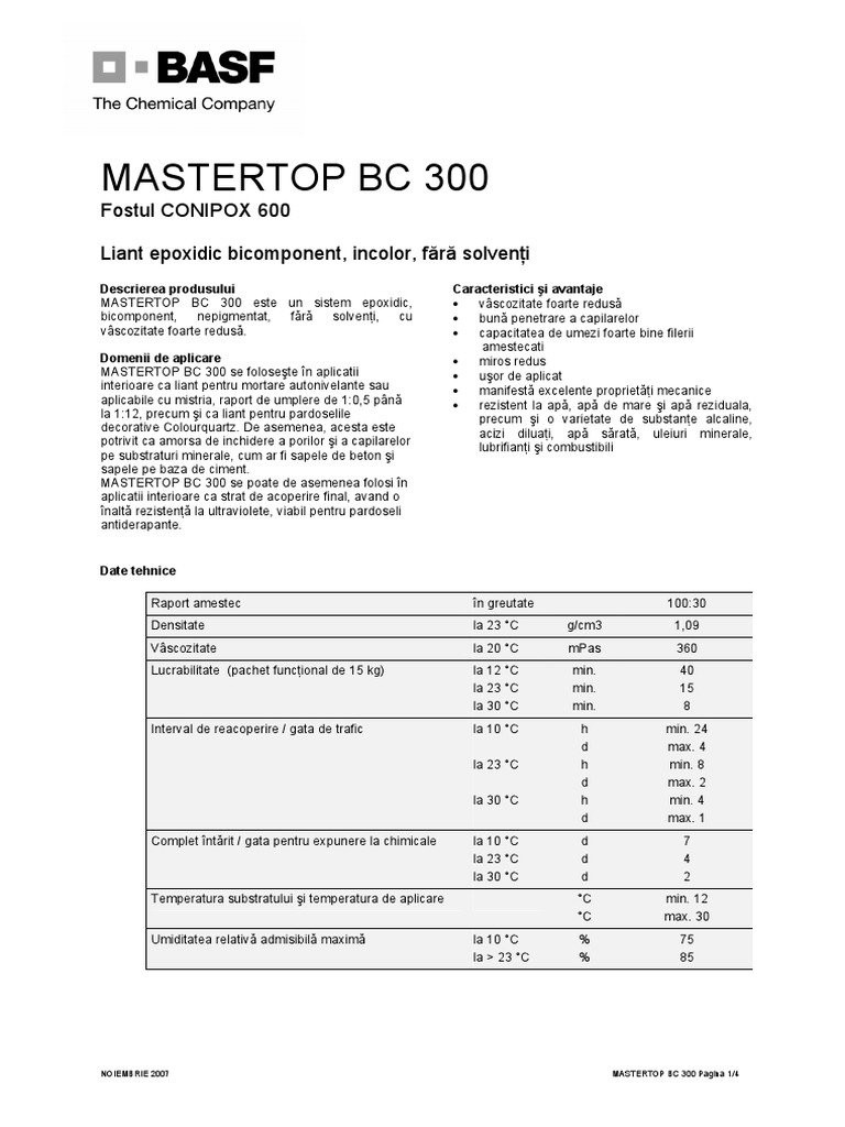 Epoxidica - Mastertop BC 300 | PDF