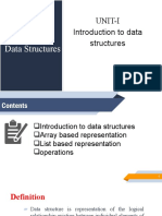 1.1 Introduction To Data Structures