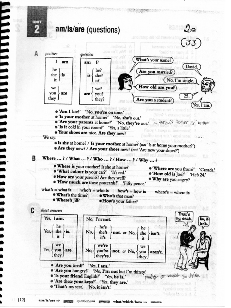 Taller 2a 2b verb to be int y wh pdf