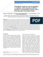 Does EEG-neurofeedback Improve Neurocognitive Functioning in Children With Attention-Deficit: Hyperactivity Disorder? A Systematic Review and A Double-Blind Placebo-Controlled Study