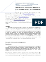 Study of Some Biochemical Parameters of Blood in Thalassemia Major Patients in Thi Qar Governorate