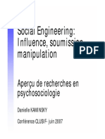Clusif Social Engineering Psychosociologie