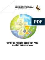 Retiro de Primera Comunion para Papás y Padrinos